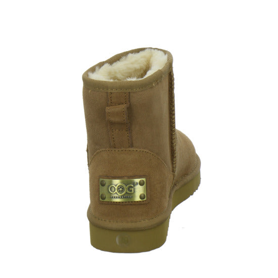 OOG 3klein+4groß Winterstiefel warm gefüttert Mittelbraun - 360° Ansicht