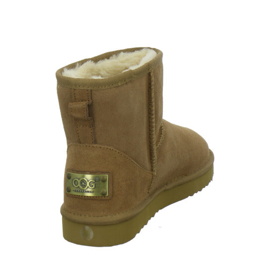 OOG 3klein+4groß Winterstiefel warm gefüttert Mittelbraun - 360° Ansicht