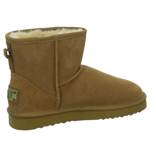 OOG 3klein+4groß Winterstiefel warm gefüttert Mittelbraun - 360° Ansicht