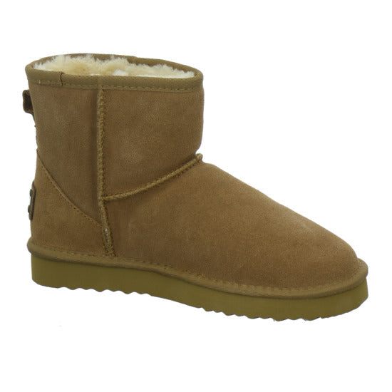 OOG 3klein+4groß Winterstiefel warm gefüttert Mittelbraun - 360° Ansicht