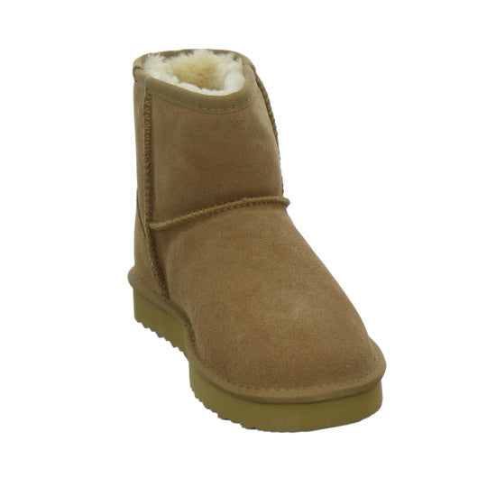 OOG 3klein+4groß Winterstiefel warm gefüttert Mittelbraun - 360° Ansicht