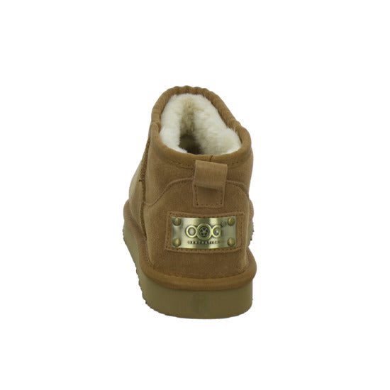 OOG 3klein+4groß Winterstiefel warm gefüttert Mittelbraun - 360° Ansicht