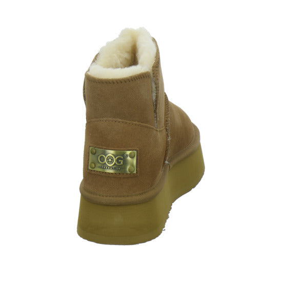 OOG Winterstiefel warm gefüttert Mittelbraun - 360° Ansicht