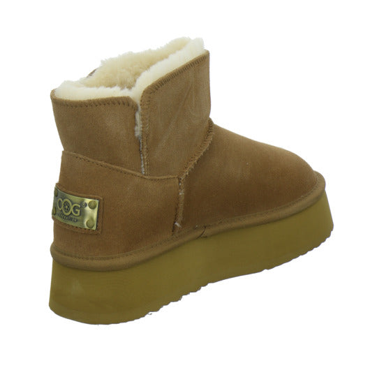 OOG Winterstiefel warm gefüttert Mittelbraun - 360° Ansicht