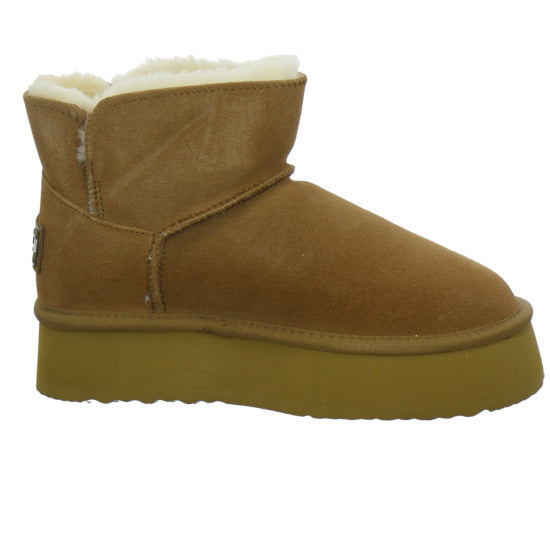 OOG Winterstiefel warm gefüttert Mittelbraun - 360° Ansicht