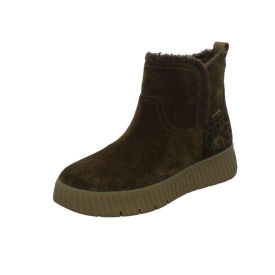 Tamaris Wide Fit Winterstiefel Damen Slip Ins Mittelbraun