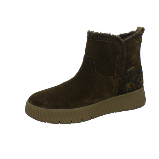 Tamaris Wide Fit Winterstiefel Damen Slip Ins Mittelbraun