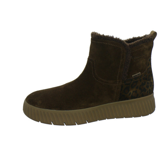 Tamaris Wide Fit Winterstiefel Damen Slip Ins Mittelbraun