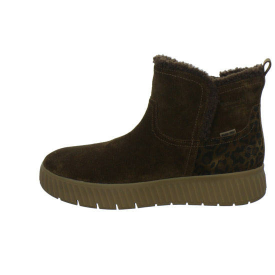 Tamaris Wide Fit Winterstiefel Damen Slip Ins Mittelbraun