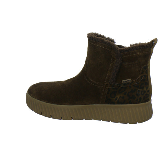Tamaris Wide Fit Winterstiefel Damen Slip Ins Mittelbraun
