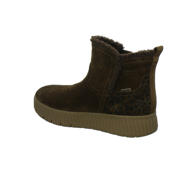 Tamaris Wide Fit Winterstiefel Damen Slip Ins Mittelbraun
