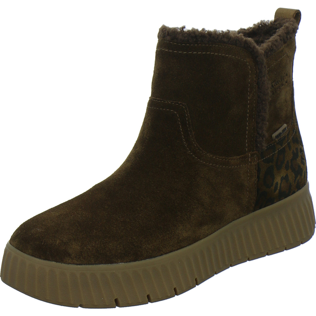 Tamaris Wide Fit Winterstiefel Damen Slip Ins Mittelbraun