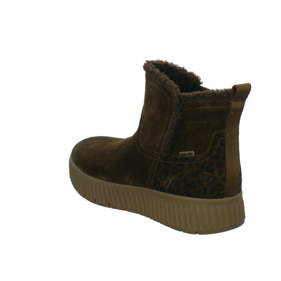 Tamaris Wide Fit Winterstiefel Damen Slip Ins Mittelbraun