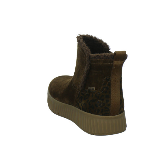 Tamaris Wide Fit Winterstiefel Damen Slip Ins Mittelbraun