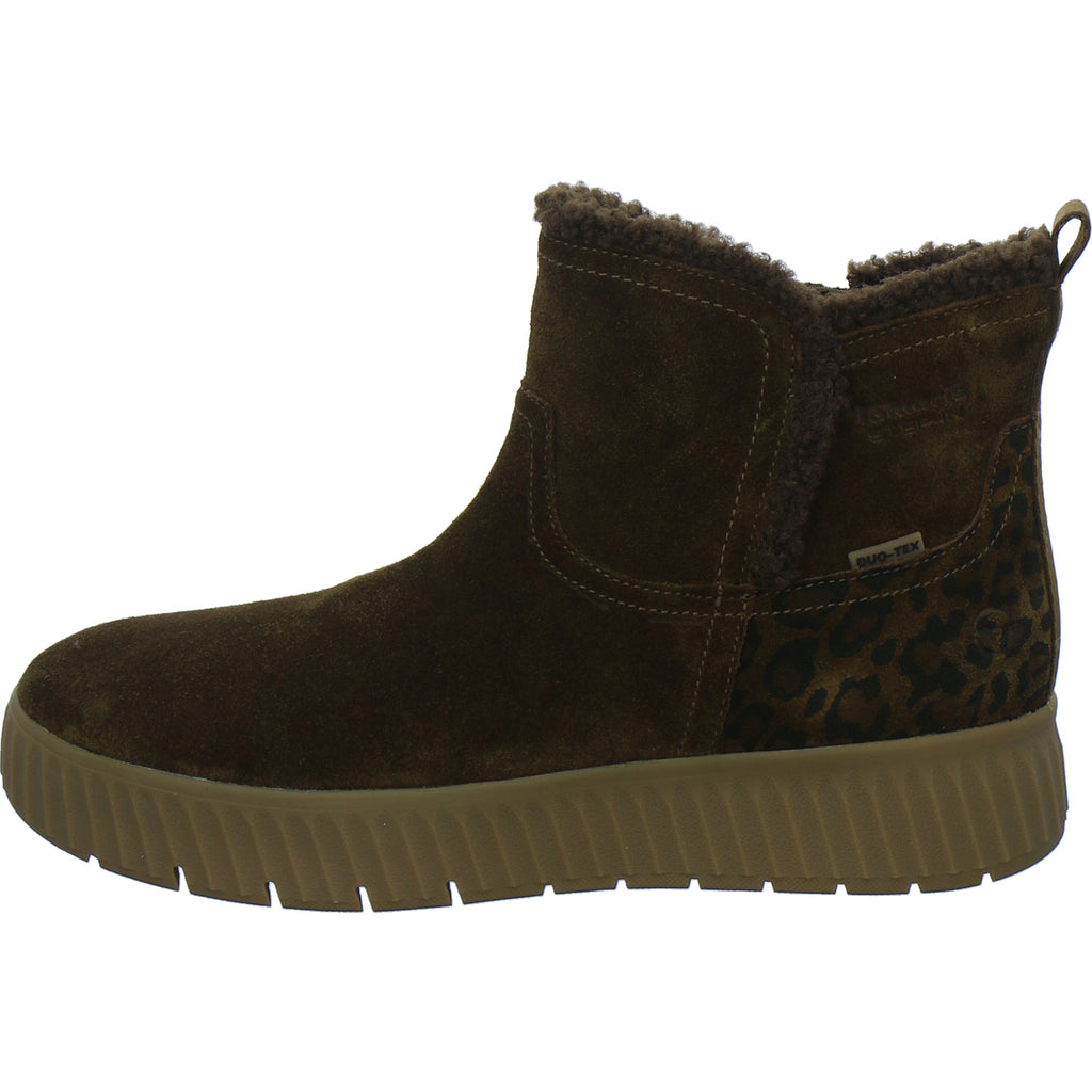Tamaris Wide Fit Winterstiefel Damen Slip Ins Mittelbraun