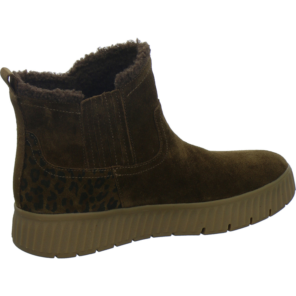 Tamaris Wide Fit Winterstiefel Damen Slip Ins Mittelbraun