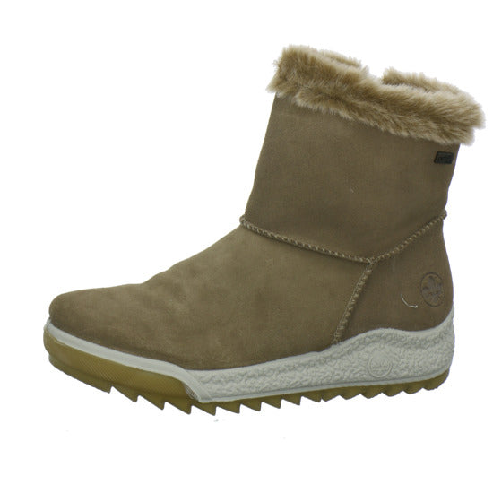 Rieker Winterstiefel warm gefüttert Hellbraun - 360° Ansicht