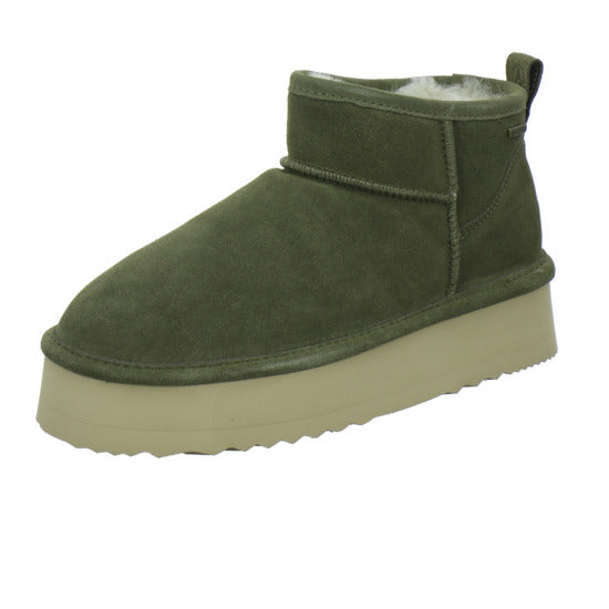 Axelda AB Milano Winterstiefel warm gefüttert oliv - 360° Ansicht