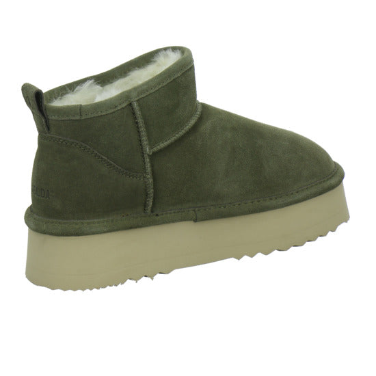 Axelda AB Milano Winterstiefel warm gefüttert oliv - 360° Ansicht