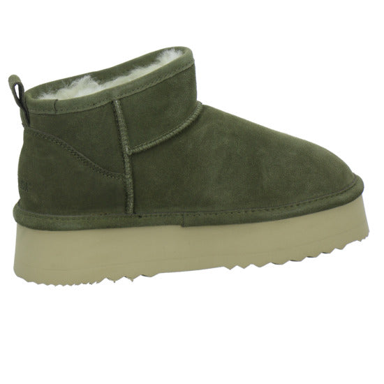 Axelda AB Milano Winterstiefel warm gefüttert oliv - 360° Ansicht