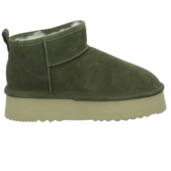 Axelda AB Milano Winterstiefel warm gefüttert oliv - 360° Ansicht