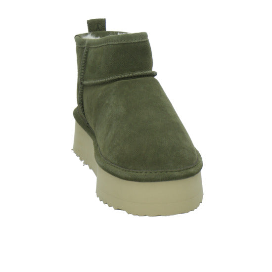 Axelda AB Milano Winterstiefel warm gefüttert oliv - 360° Ansicht