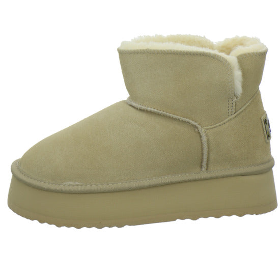 OOG Winterstiefel warm gefüttert Beige - 360° Ansicht
