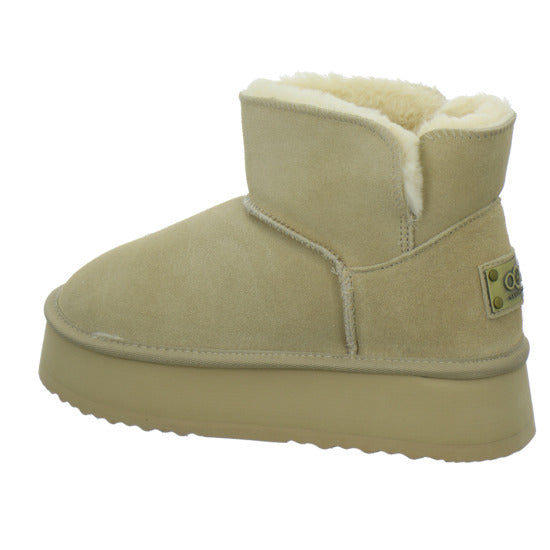 OOG Winterstiefel warm gefüttert Beige - 360° Ansicht