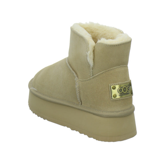 OOG Winterstiefel warm gefüttert Beige - 360° Ansicht