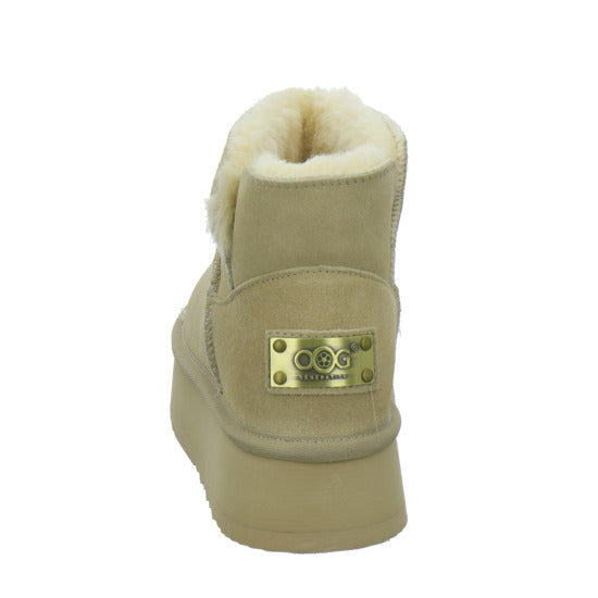 OOG Winterstiefel warm gefüttert Beige - 360° Ansicht