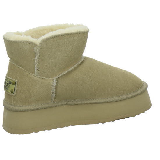 OOG Winterstiefel warm gefüttert Beige - 360° Ansicht