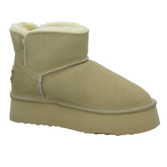 OOG Winterstiefel warm gefüttert Beige - 360° Ansicht