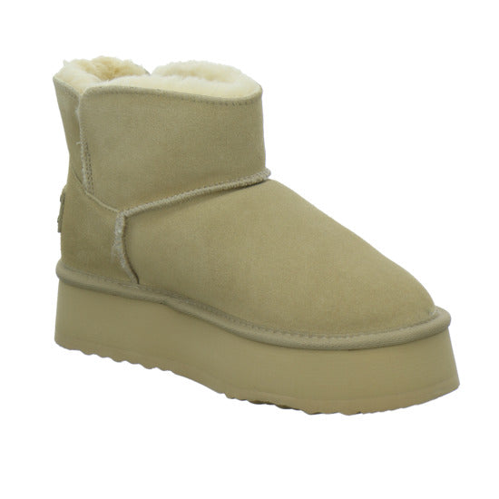 OOG Winterstiefel warm gefüttert Beige - 360° Ansicht