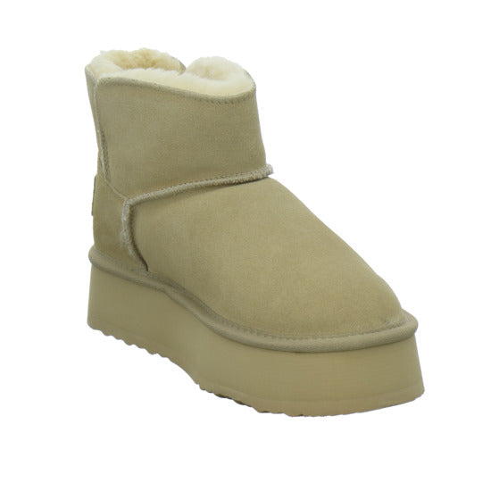 OOG Winterstiefel warm gefüttert Beige - 360° Ansicht