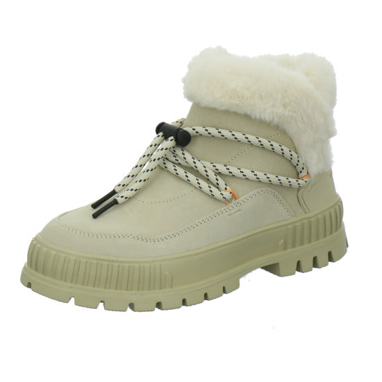 Palladium Winterstiefel Damen Pallashock Low Hiver Beige