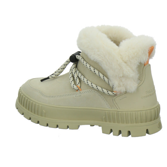 Palladium Winterstiefel Damen Pallashock Low Hiver Beige