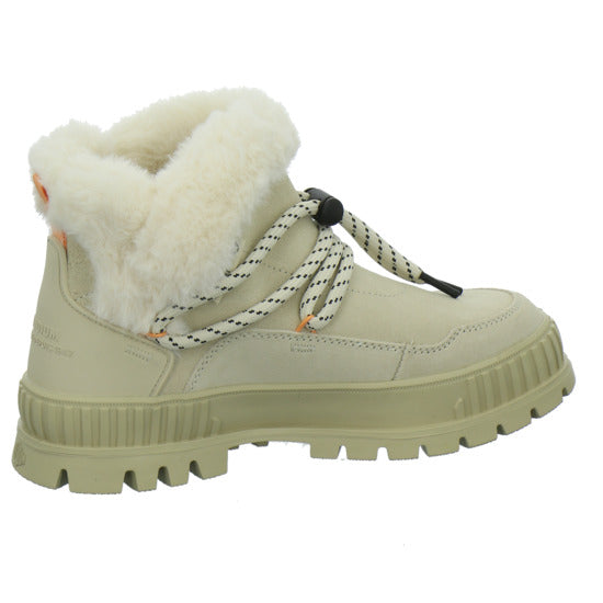 Palladium Winterstiefel Damen Pallashock Low Hiver Beige