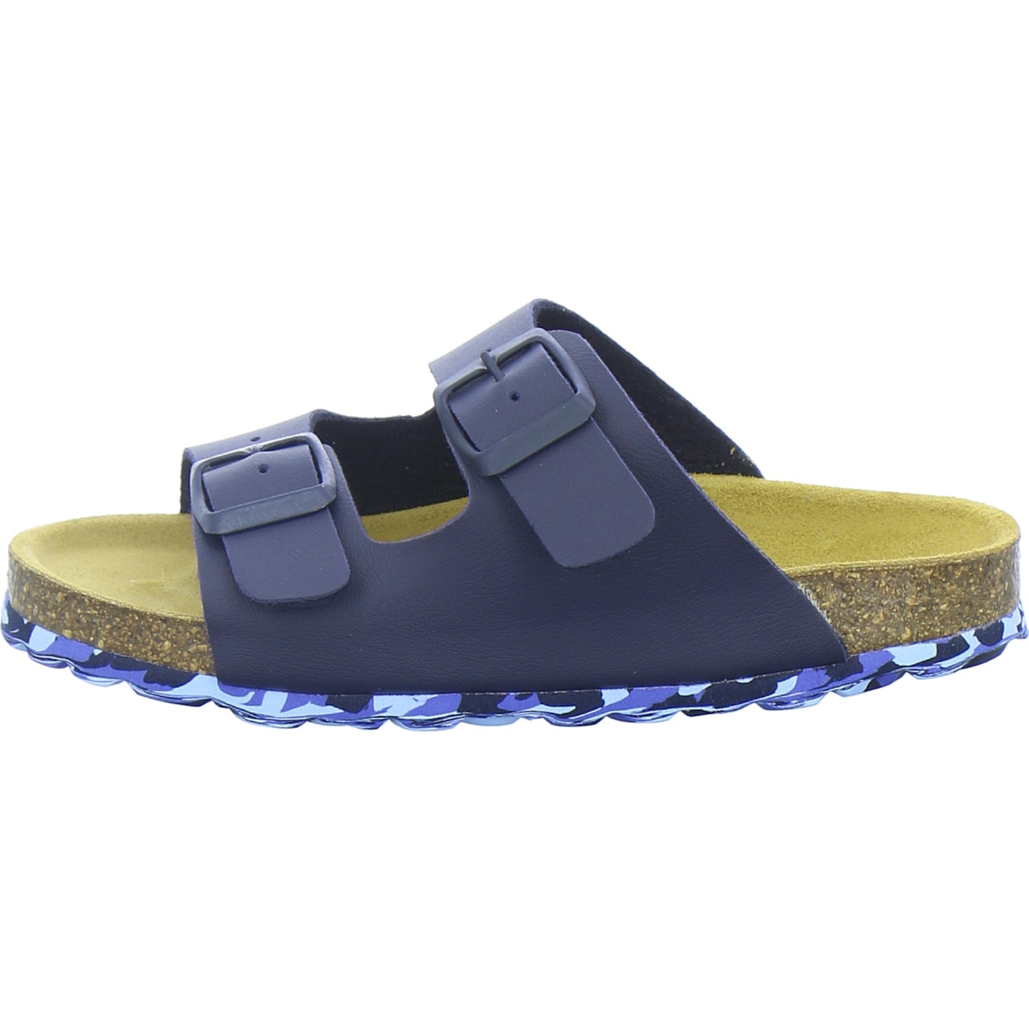Longo Pantoletten Unisex - Kinder Tieffußbett Dunkelblau