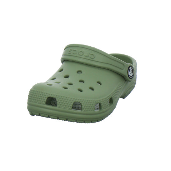 Crocs Classic Clog Kids Pantoletten oliv