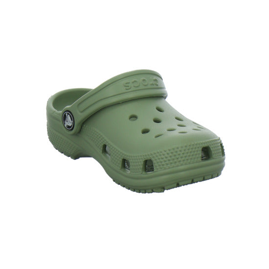 Crocs Classic Clog Kids Pantoletten oliv