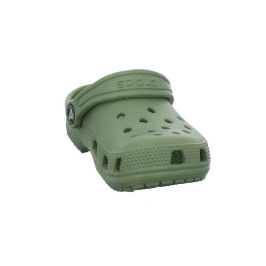 Crocs Classic Clog Kids Pantoletten oliv