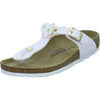 Birkenstock Pantoletten Unisex - Kinder Gizeh Flowers Kids Weiß
