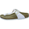Birkenstock Pantoletten Unisex - Kinder Gizeh Flowers Kids Weiß