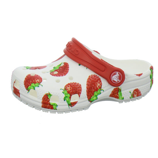 Crocs Classic Clog Kids Pantoletten Weiß-kombi