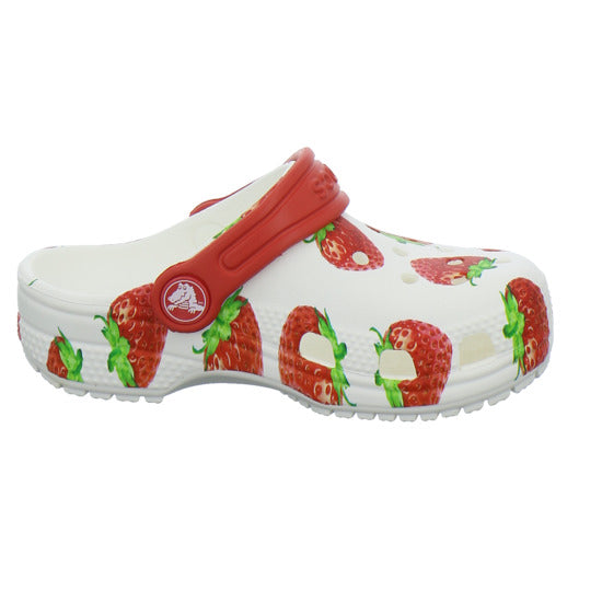 Crocs Classic Clog Kids Pantoletten Weiß-kombi