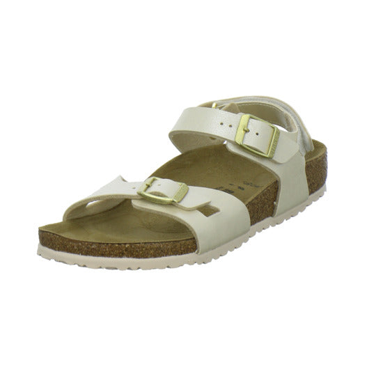 Birkenstock Rio Sandalen Beige - 360° Ansicht