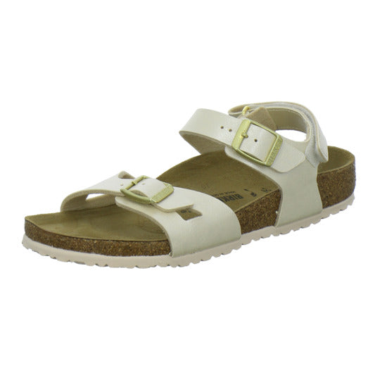 Birkenstock Rio Sandalen Beige - 360° Ansicht