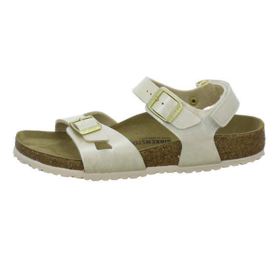 Birkenstock Rio Sandalen Beige - 360° Ansicht