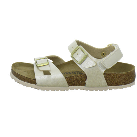 Birkenstock Rio Sandalen Beige - 360° Ansicht