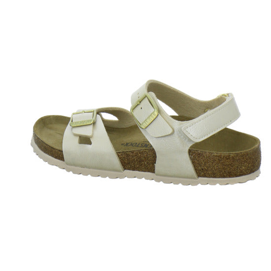 Birkenstock Rio Sandalen Beige - 360° Ansicht